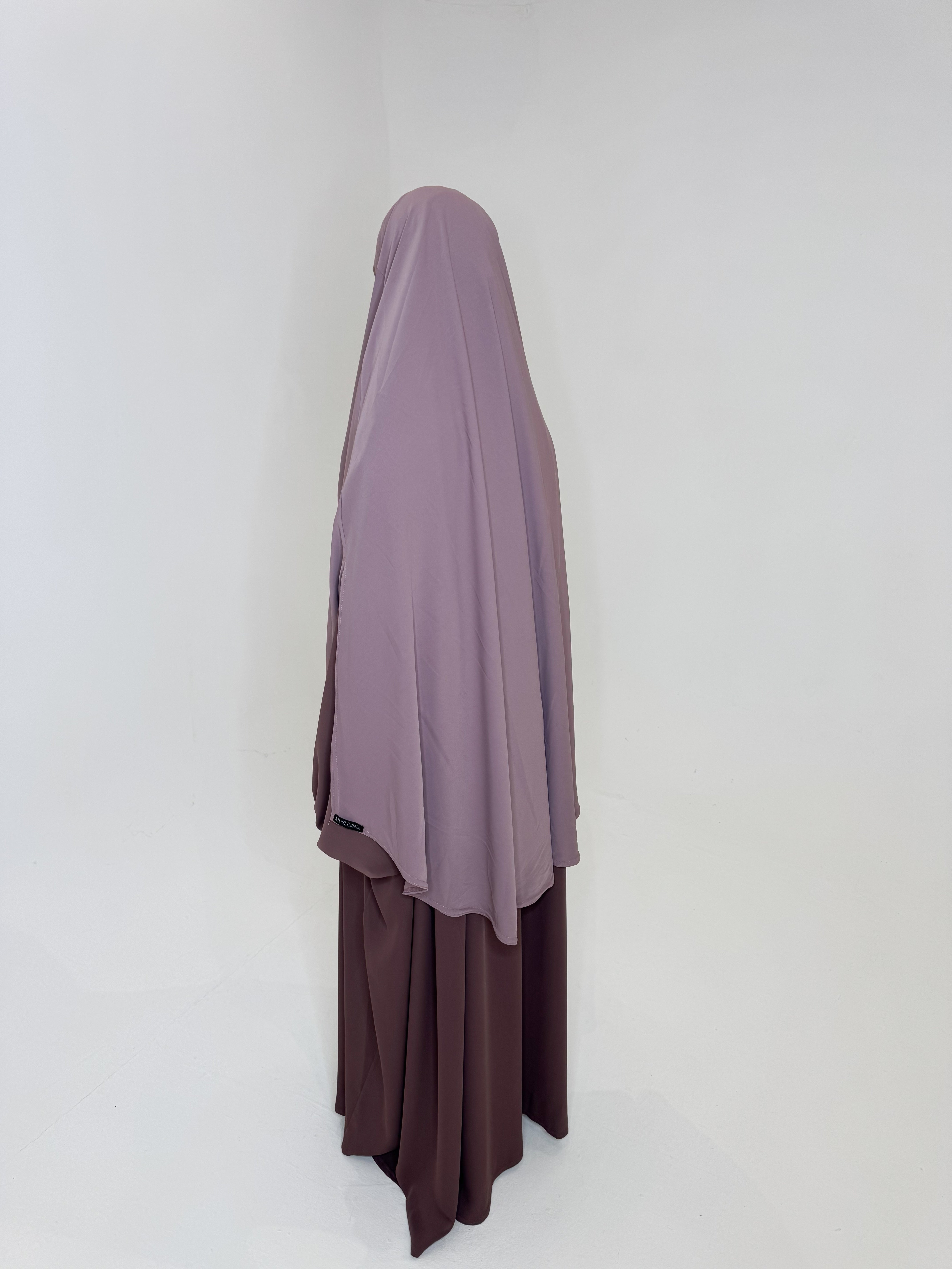 LIGHT PINK SLIT KHIMAR